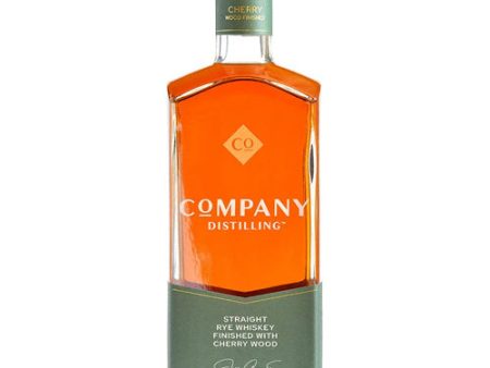 Company Distilling Straight Rye Whiskey Finished Cherry Wood -750ml Supply